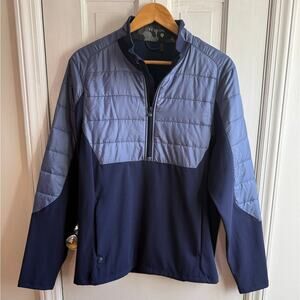 Greyson Men’s Gratiot Hybrid 1/4 Zip Pullover - Maltese Blue- NWOT - Medium